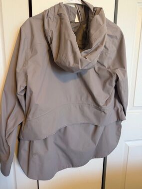 lululemon athletica Hooded Light raining Taupe Jacket